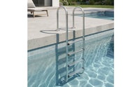 4-Step Pool Ladder Stainless Steel Ladder with Handrails No-Hole Pool Staircase for Families, in-Pool Pools
