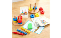Color Reasoning Board Game Parent-Child Play Matching Toy Cognitive Training Color and Shape Reasoning Game for Ages 3-6, Kids