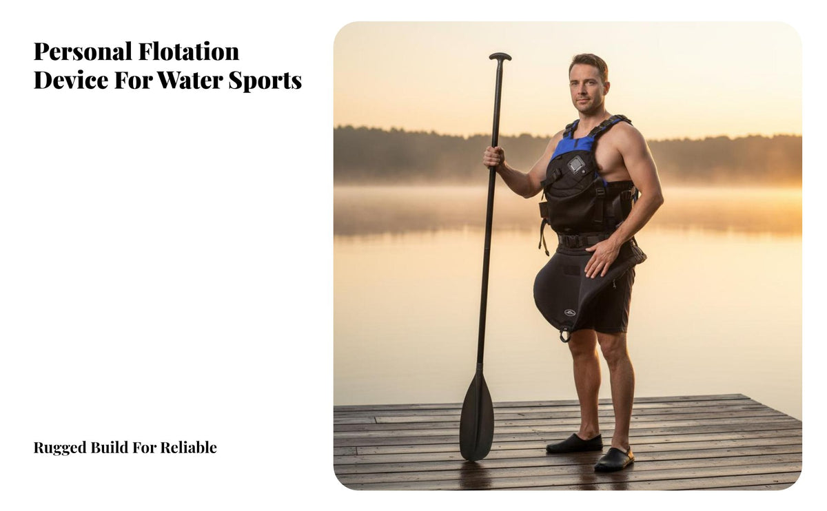 Sturdy-Duty Flotation Vest Sturdy Construction Rapid Buoyancy Aid Kayaking Buoyancy Aid Quick-Adjust Buckles Waterproof Material