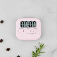 Countdown Timer Digital Clock LCD Display Magnetic Kitchen Timer Portable Cooking Timer Loud Beep Function Suitable for Cooking Study Workout