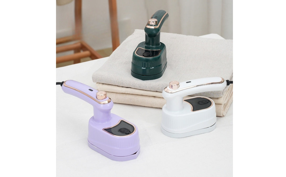 Lightweight Handheld Garment Steamer with Foldable Handle Compact Portable Steamer Iron Two-in-oneUse Travel Steam Iron 2-in-1 for Travelers, Students, Home, Dorm Room