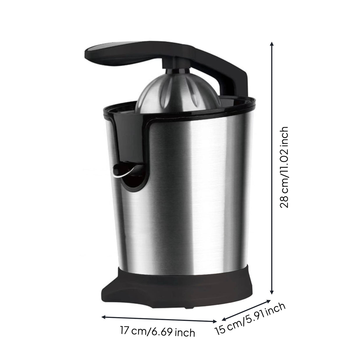 Electric Citrus Juicer Stable Base Countertop Juice Extractor Small Kitchen Appliance