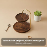 Multi-Functional Key Stand with Storage Dish Hang and Place Design Key Rack with Tray Decorative Tabletop Organizer Long-Lasting for Homeowners, Adults, Gift Givers, Entryway, Desktop, Living Room, Bedside Table