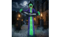 Spooky Halloween Inflatable Witch Scary Inflatable Witch Decoration Tall Sturdy for Yard, Lawn
