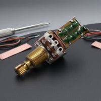 500k A500K Potentiometer Compact Guitar Pot with Push-Pull Switch Smooth Push-Pull Guitar Pot Slim Design for Guitarists, Luthier