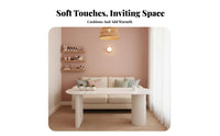 3 Pieces Modern Design Curved Loveseat and Table Set Space-Saving business-grade Furniture dense foam Sofa No Assembly Required for Salon Owners, Interior Designers, Office Managers, Reception Area, Waiting Room, Bdirectlyique