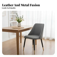 Light Luxury Design Upholstered Side Chair with Metal Legs Modern Minimalist Design Armless Four-Legged Chair Padded Cushion Dining Seat Ergonomic Curved Back for Interior Decorators, Business Owners, Kitchen, Living Room, Home White Ice, Restaurant