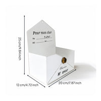 Mail Box with Slot Compact Metal Mail Box Heavy-Gauge for Organizations