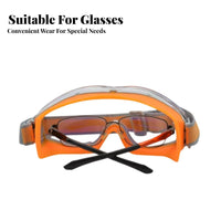 Wind Resistant Safety Goggles Adjustable Strap Anti-Fog Safety Goggles Water-Resistant Eyewear Wide Field of View Lightweight