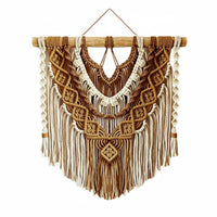 Macrame Wall Hanging Handmade Bohemian Wall Decorative Supplies Woven Tassel Tapestry for Living Room, Bedroom, Nursery