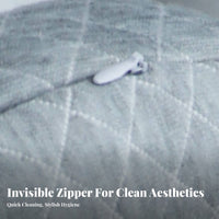 Neck Support Anti-Pressure Ear Pillow Ergonomic Design Pillow with Ear Holes Breathable for CNH Patients, Headphone Users, Beauty Salon, Bed