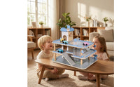 Toy Car Parking Garage with Elevator 3-Level Toy Car Parking Garage Playset Pretend Play Pastel for Children, Playroom, Nursery