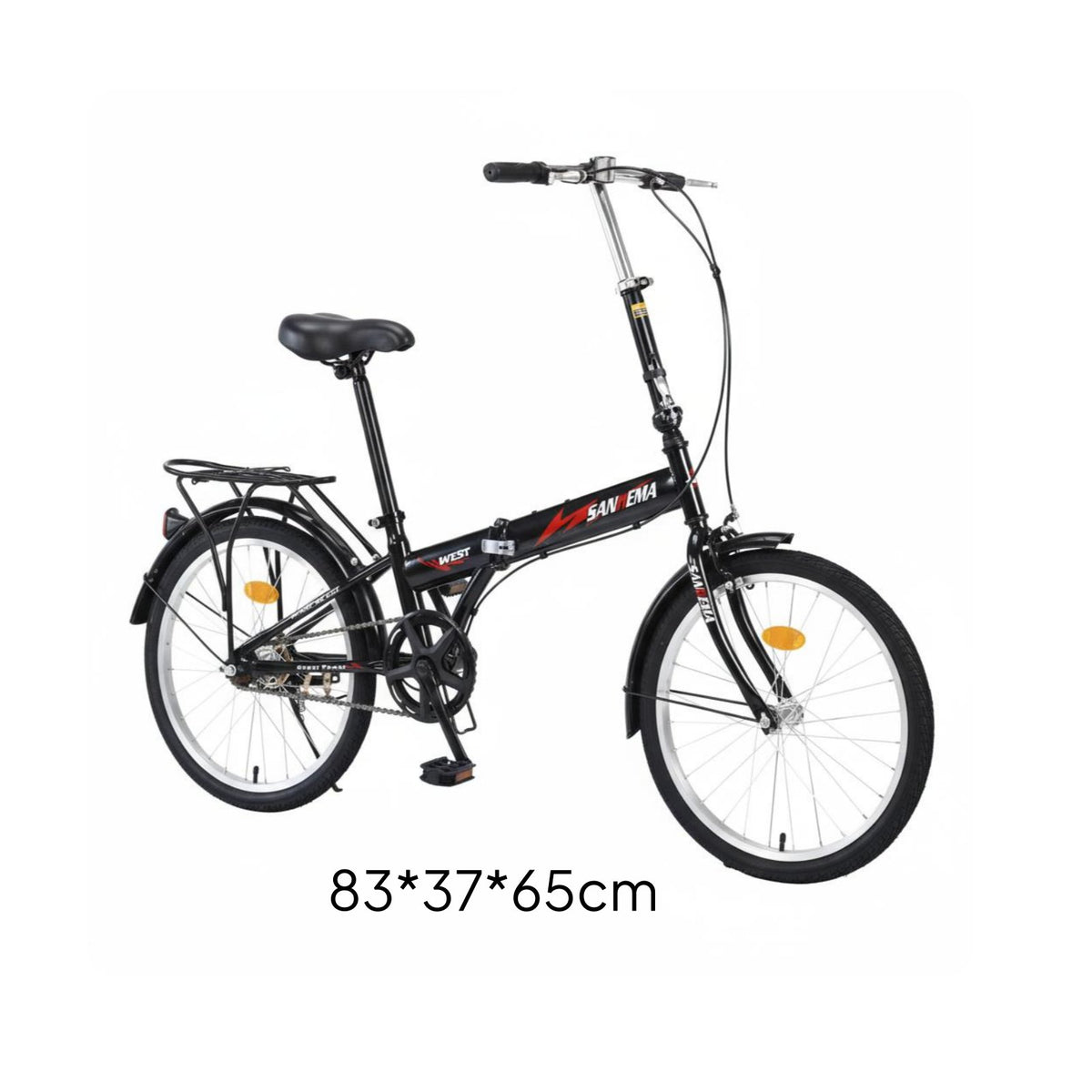 20 Inch Folding Bike Foldable Design Portable Commuter Bike Variable Speed