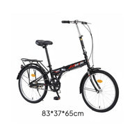 20 Inch Folding Bike Foldable Design Portable Commuter Bike Variable Speed