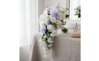 Romantic Design Artificial Waterfall Floral Arrangement Easy to Hold Cascade Wedding Floral Arrangement Lightweight Ceremony Decor No Watering for Reception