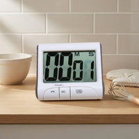 Cooking Clock Digital Stopwatch Timer Countdown Count-up Function Large Screen Magnetic Stand Suitable for Culinary Tasks Science Lab Classroom Sports