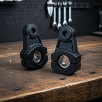 Toothed Handlebar Riser Clamp Adapter Split Motorcycle Handlebar Riser with Pad Long-Lasting Corrosion-Resistant for Street Bikes