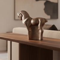 Aluminum Horse Sculpture Decorative Horse Statue Metal Ornament Matte for Home Decorators, Living Room