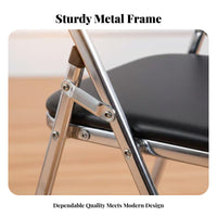 Foldable Plastic Folding Chair Space-Saving Seating Furniture Multi-Purpose Portable Seat Easy Unfold and Close for Event Organizers, Office Managers, Conference Room, Outdoor Events, Queueing, Gardening