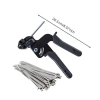 Stainless Steel Cable Tie Tool Easy to Use Cable Tie Tightening Pliers single-Hand for Wire Management, Electrical Work
