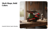Motocross Helmet All Season Rough Terrain Helmet High-Strength Shell Motorsport Equipment for Motorcyclists, Go-Kart Drivers, Mountain Path, Trails