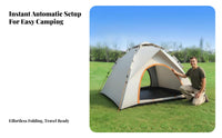 Sun Protection Automatic Quick-Setup Tent Mesh Instant Instant-Expand Tent Ventilated Portable Shelter Good Ventilation for Families, Backpackers, Hiking, Travel, Beach, Fishing Trips