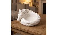 Detailed Mane Horse Catchall Bowl Sculpted Horse Head Tray Uncovered Basin Jewelry Dish Decorative