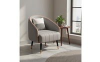 Light Luxury Design Single Sofa Chair High-Density Foam Cushion Single Sofa Armchair Luxurious Comfort Small Apartment Armchair Ergonomic Design for Office