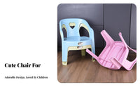 Armrest Design Plastic young child Armchair Anti-Slip Feet Four-Legged kid's Chair back supportive Backrest Playroom Seat Thickened Construction for young children, Preschoolers, Parents, Kindergarten, Daycare, Classroom, Living Room