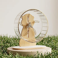 Hamster Wheel and Running Wheel for Hamster Exercise, Wheel for Hamster with Slatted Surface, Quiet Hamster Running Tool for Habitat Cage Mount