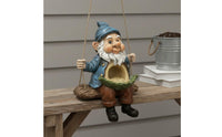 Dual Function Hanging Gnome Bird Nest Weather Resistant Gnome Bird Feeder Weatherproof for Yard