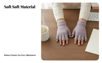 Luxurious Flip-over Gloves Warm Flip-over Mittens Transformable Mittens Thickened Transformable Fingerless Gloves Soft &