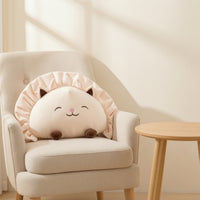 Cat Stuffed Pillow Cute Cushion Embroidered for Sofa, Reading Nook