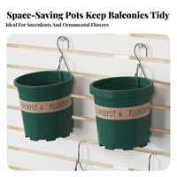 Rustproof Stainless Steel Pot Hook Easy Installation Flower Pot Hook Space Saving for Gardeners, Apartment Dwellers, Balcony, Patio, Indoors