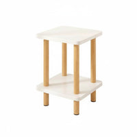 Space-Saving c-curved End Table Minimalist Design Storage Stand Multi-Functional Household Furniture adaptable Use for Apartment Dwellers, Home Workers, Students, Living Room, Next to Sofa, Small areas, Bedside