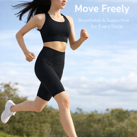 Running Shorts for Women with Butt Lifting Design and Elastic Waistband, Gym with 80% Nylon 20% Spandex for Cycling and Tennis
