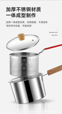 Stainless Steel Multi-Purpose Pot with Frying Basket
