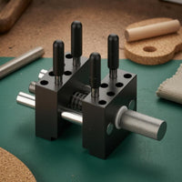 Handheld Metal Vise Peg Holes Mini Bench Vise Clamping Rods Hand Tool