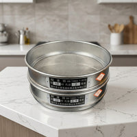 Stainless Steel Test Sieve 20 cm, Lab Sieve for Particle Size Determination, Analytical Sieve for Precise Measurement, Corrosion-Resistant