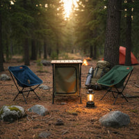 Portable Camp Table Cabinet Multifunctional Foldable Outdoor Table Cabinet 2 in 1