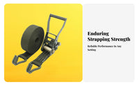 Thickened Ratchet Strap Wear-Resistant Ratchet Tightener Strap Easy To Use for Truck Drivers, Movers, Moving, Warehouses, Roof Rack Securing