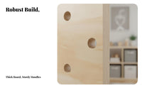 Climbing Pegboard accuratelyDrilled Holes Wall-Mounted Climbing Board Polished and Safe Edges Indoor Play Assembly for Children, Gym, Living Room