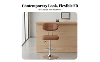 Sturdy Base Adjustable rotating Stool with Armrests Built-in Footrest Adjustable Pedestal Seat with Armrests Modern Design tavernstool for Receptionists, Business Owners, Reception Desk, Kitchen, Home, Dining Room