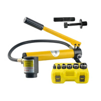 Portable Manual Hydraulic Hole Puncher Long-Lasting Hydraulic Hole Punch Kit Efficient Cutting Tool Handheld for Mechanics, Workshop