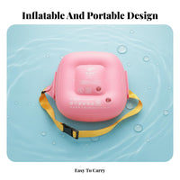 Inflatable Back Float Thickened Material Kids Adjustable Back Float Confidence Building Swim Training Bubble for Children, Adults, Backyard Pool, Lake