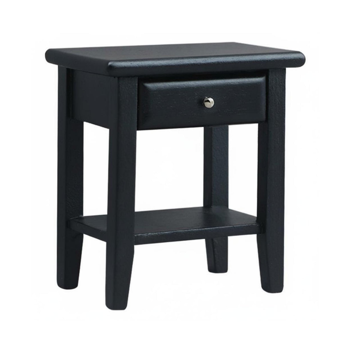 1:12 Scale Dollhouse Nightstand Modern Design Wooden Dollhouse Nightstand Realistic Detail Miniature Bedside Table for Adults