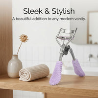 Wide Angle Eyelash Curler for Makeup, Stainless Steel Manual Lash Non-Electric, Professional Cosmetic with Replacement Pads Travel Accessory