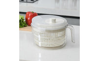 Salad Centrifuge with Handle Multifunctional Salad Washer and Dryer Quick Vegetable Washer with Basket for Meal Prep