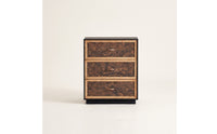 Storage Cabinet with Drawers Wood-Grain Dresser with Drawers Modern Dresser for Bedroom, Living Room, Entryway