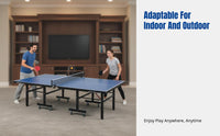 Folding Table Tennis Table, Indoor Outdoor Regulation Table, Mobile Game Table, Family Fun
